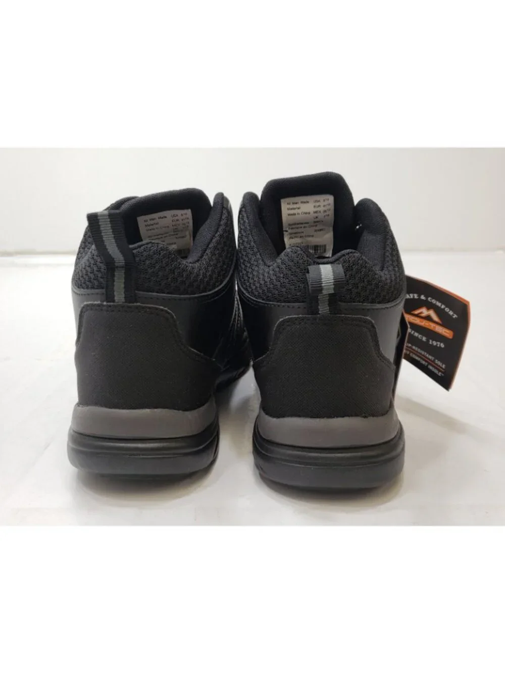 MOU-TEC KJY2103 Men’s 8.5 Black Steel Toe Safety Work Boots New In Box